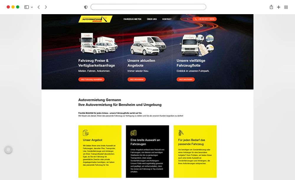 Projekt-Insight: Einblick in das Projekt Autovermietung Germann GmbH